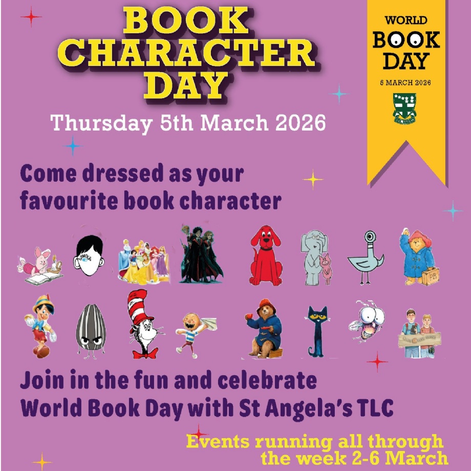St Angela’s Ursuline School - Book Character Day 2026